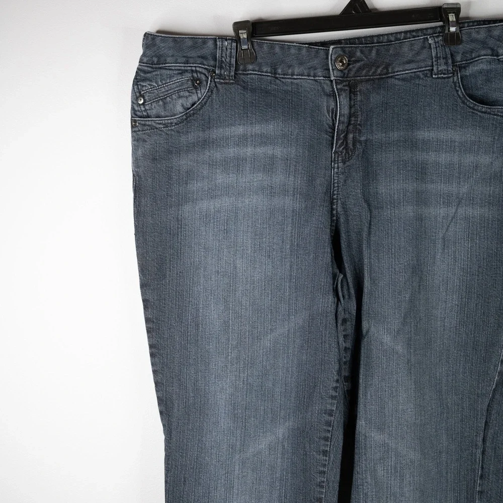 Vintage Lane Bryant Venezia Dark Jeans Women's‎ 20 wide leg stretchy